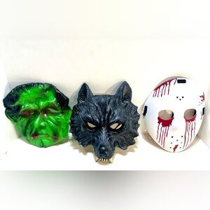 Halloween Mask (3) Jason, Wolf, Frankenstein